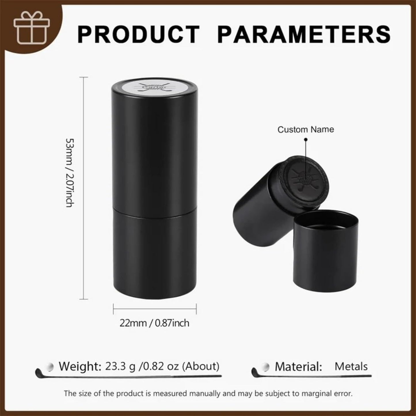 Custom Golf Ball Stamp - Personalized Self-Inking Golf Ball Stamper & Monogram Ball Marker for Golfers,Dads, Husbands, and Boyfriends