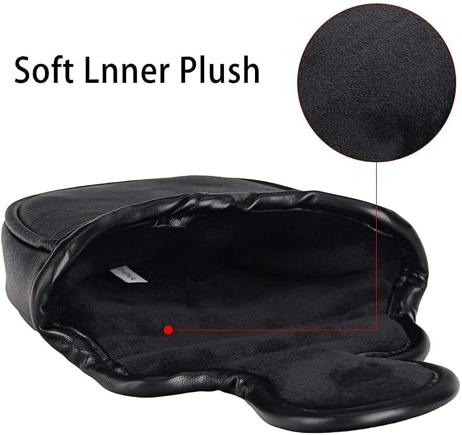 Big Teeth Golf Cover USA Stripe and Star Headcover Covers, Driver Fairway Wood Hybrid Headcovers Fits Blade Mallet Putter Iron and Woods with Magnetic Club Protector Pu Leather Golf Accessories