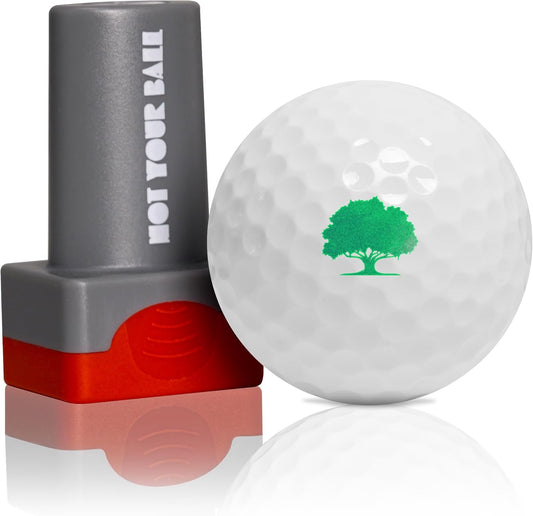 ZEETY Golf Ball Stamp, Golf Ball Stamper, Self-Inking Golf Ball Stamp Marker to Identify Golf Balls, Golf Gift Golf Accessories for Men and Women Golfers
