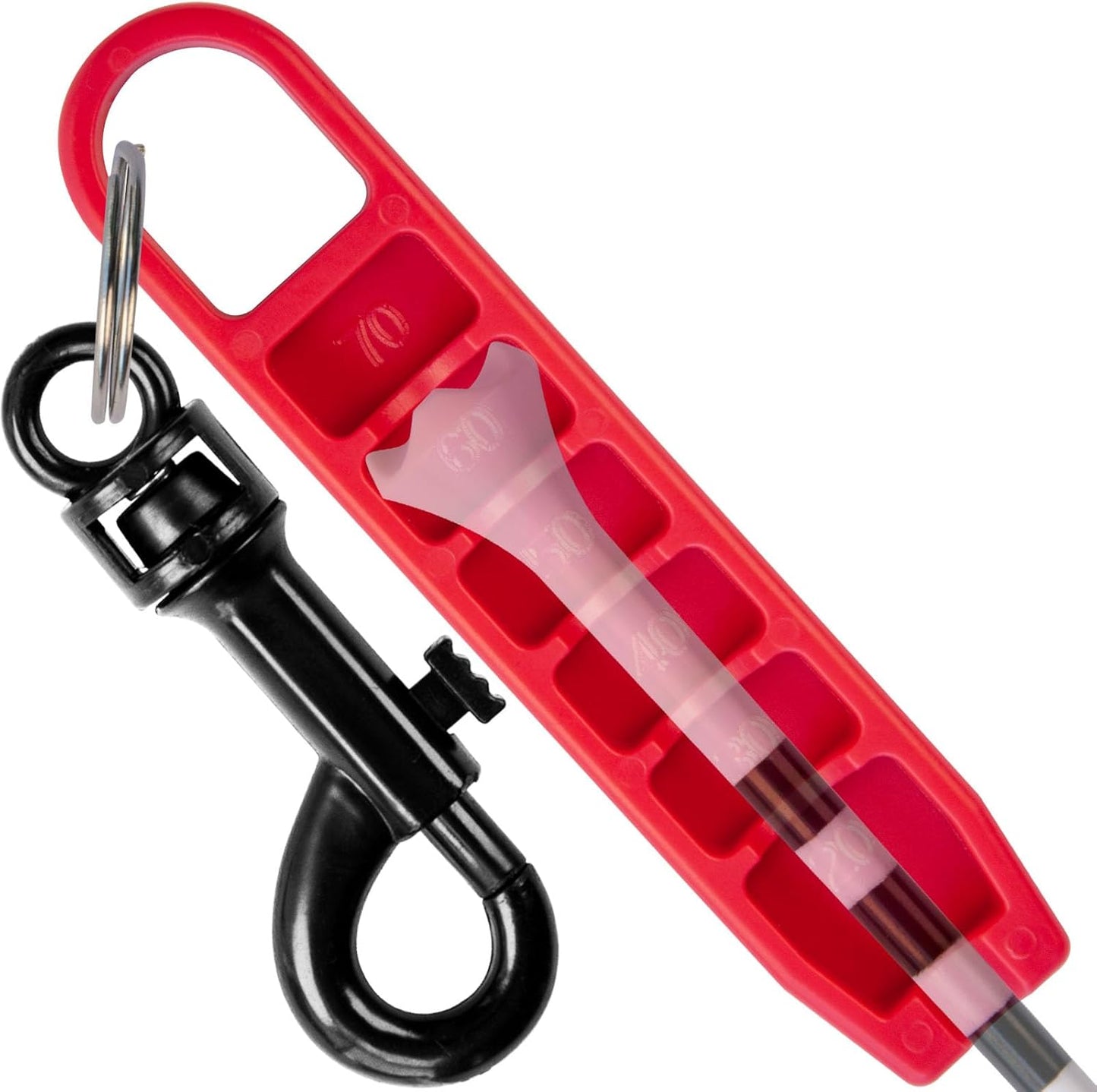 Golf Tee Height Setter Tool with 6 Adjustable Settings, for Consistent Swings and Accuracy, Fits Most Standard Tees, Portable On-Course Golf Swing Aid