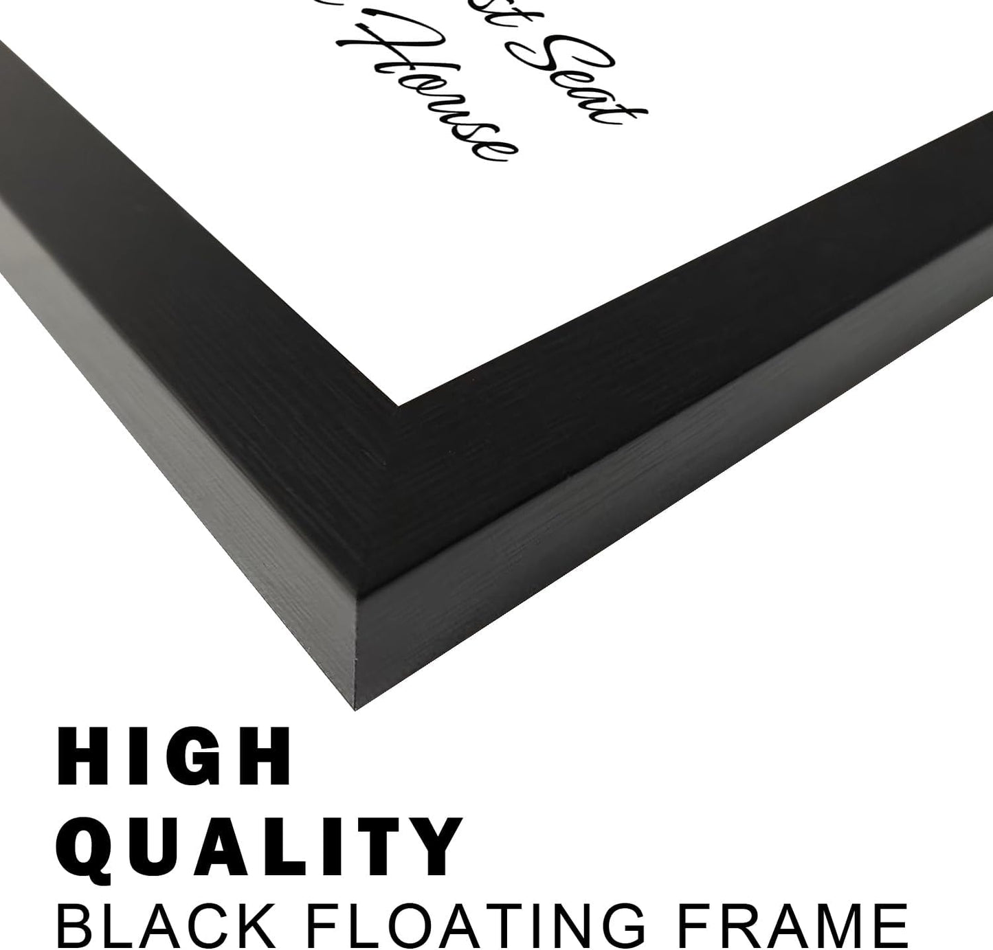 Trendy Black & White Framed Wall Art - Funny Bathroom Quote for Restroom & Washroom