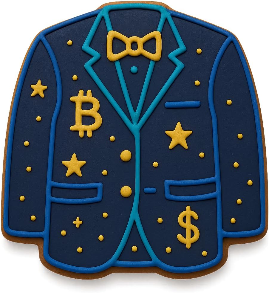 Mighty Gadget Green Jacket Cookie Cutter - 3.75x3.39 Inches, Golf Champion Blazer Baking Mold (Random Color)