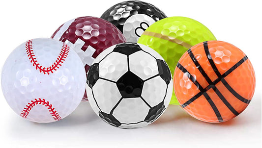 S Sheffla Novelty Funny Cute Golf Balls, Best Gift for Kids,Children and Golfer for Playing,Practicing Golf Balls