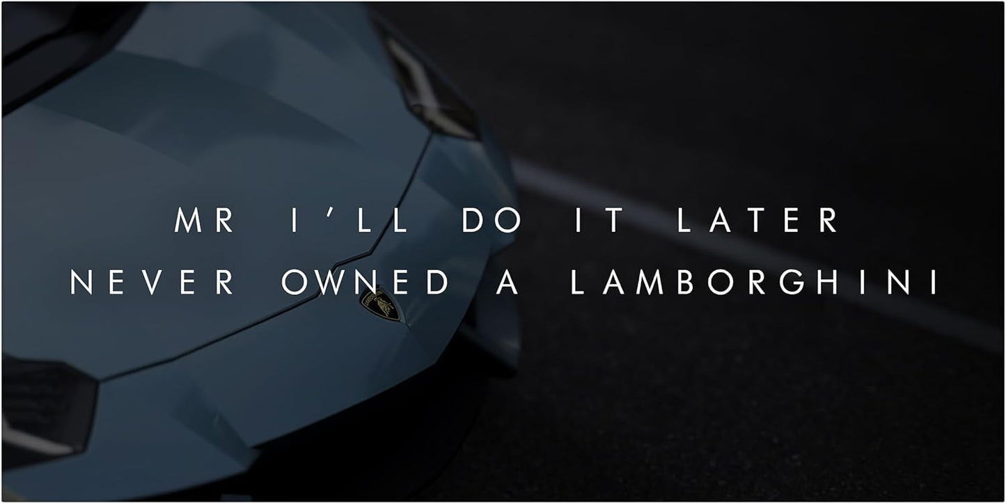 Motivational Wall Art for Office, Super Car Art Canvas, Inspirational Automotive Decor for Lamborghini Sportscar Lovers, Motivational Wall Decor for Office and Home, Inspiring Car Poster (8 x 8 in)