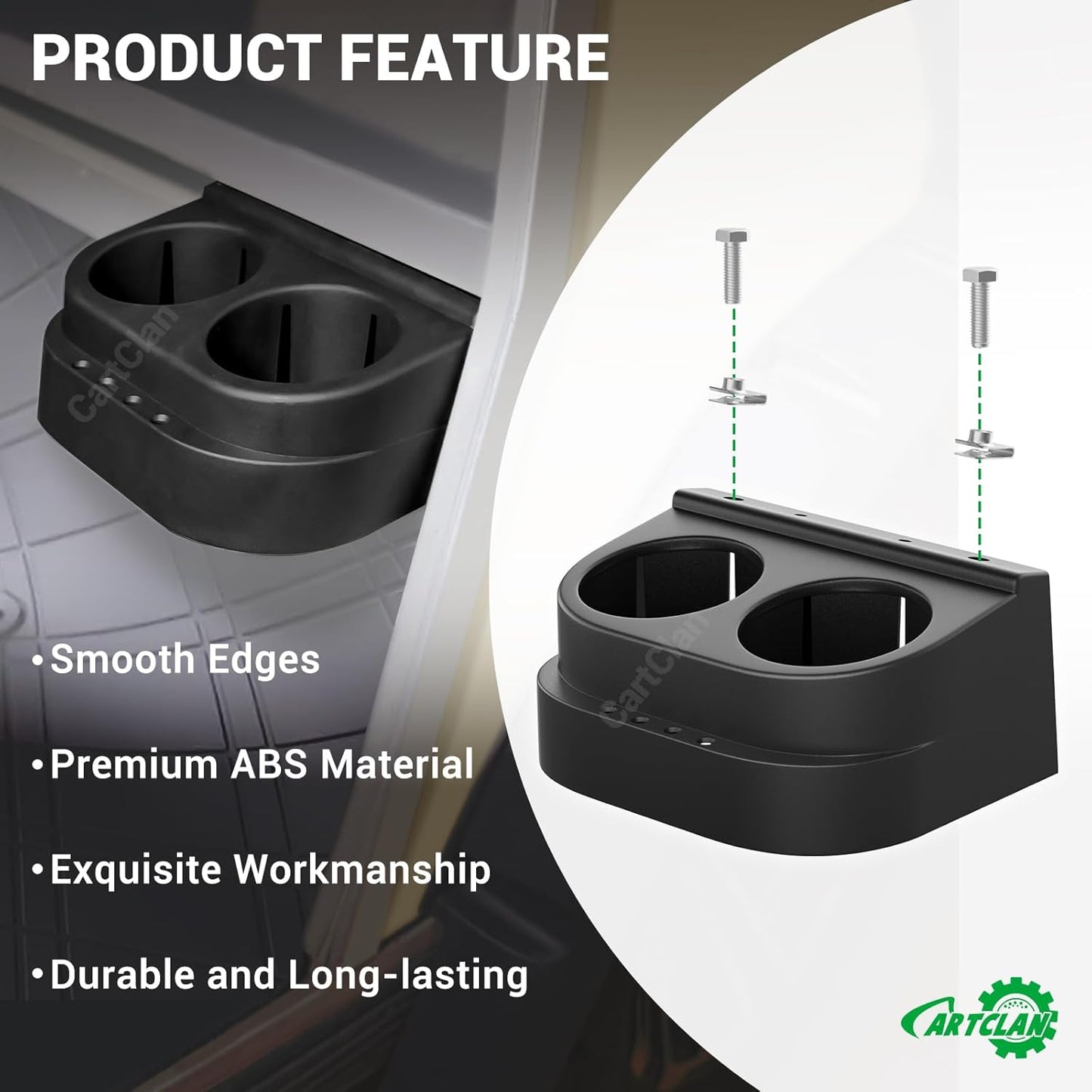 Club Car DS Cup Holder Kit Dual for 1993-Up Golf Cart OEM# 1016811 101708301