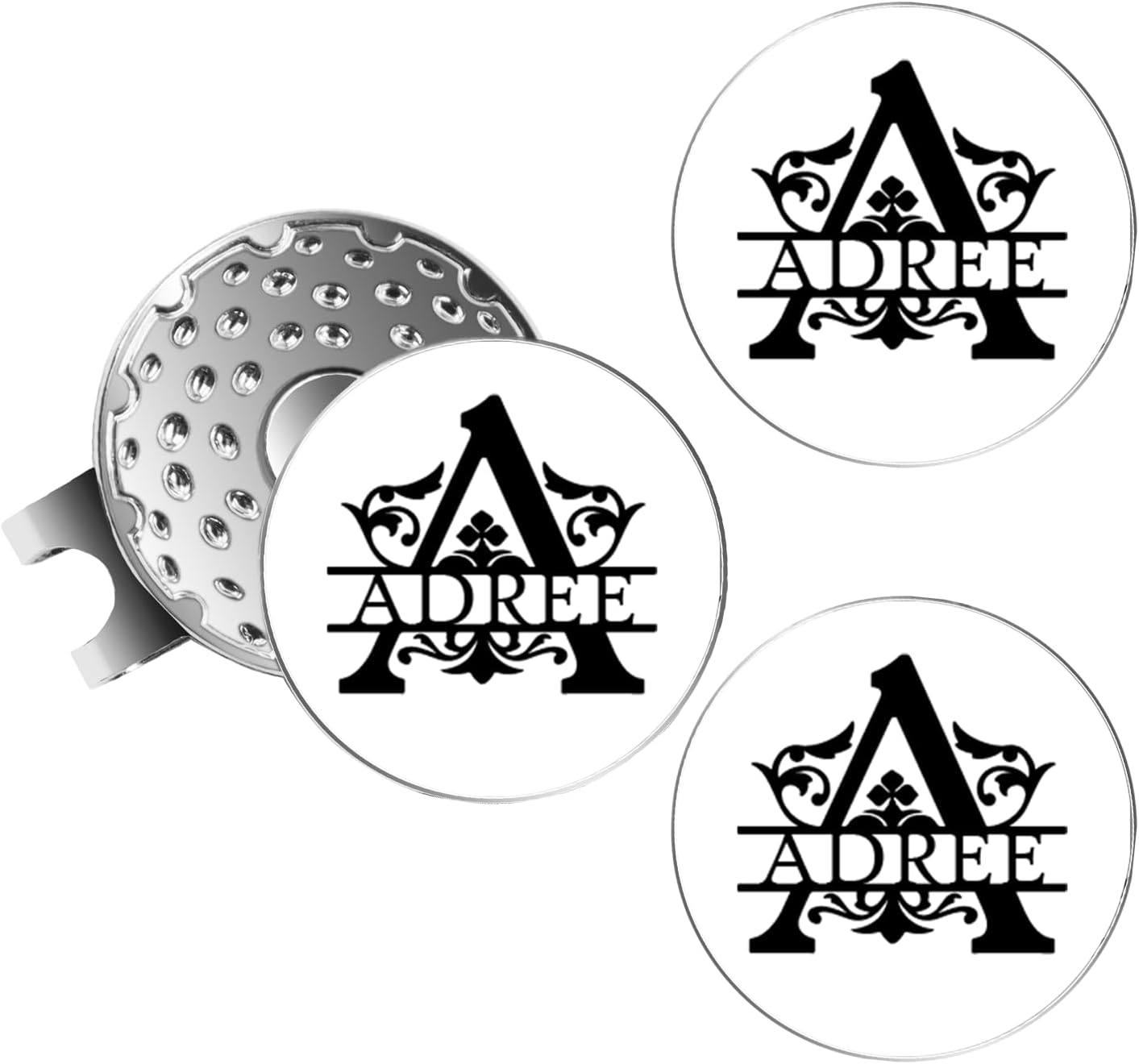 Personalized Golf Ball Markers with Hat Clip