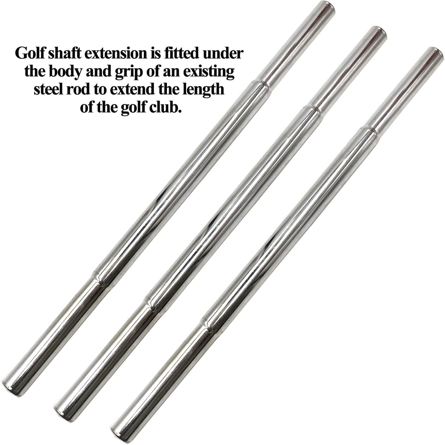 0.580" 0.600" Putter Golf Shaft Extension for Iron/Wooden Golf Club Repair and Replacement of Equipment Accessories 1PCS 2PCS 3PCS Silver