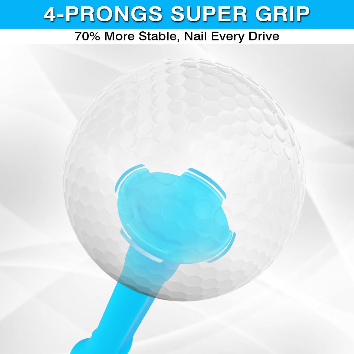 High Perfomance Material Golf Tees, Unbreakable & Stability Professional Golf Tees, Perfect Tee Height at Every Shot Golf Tees