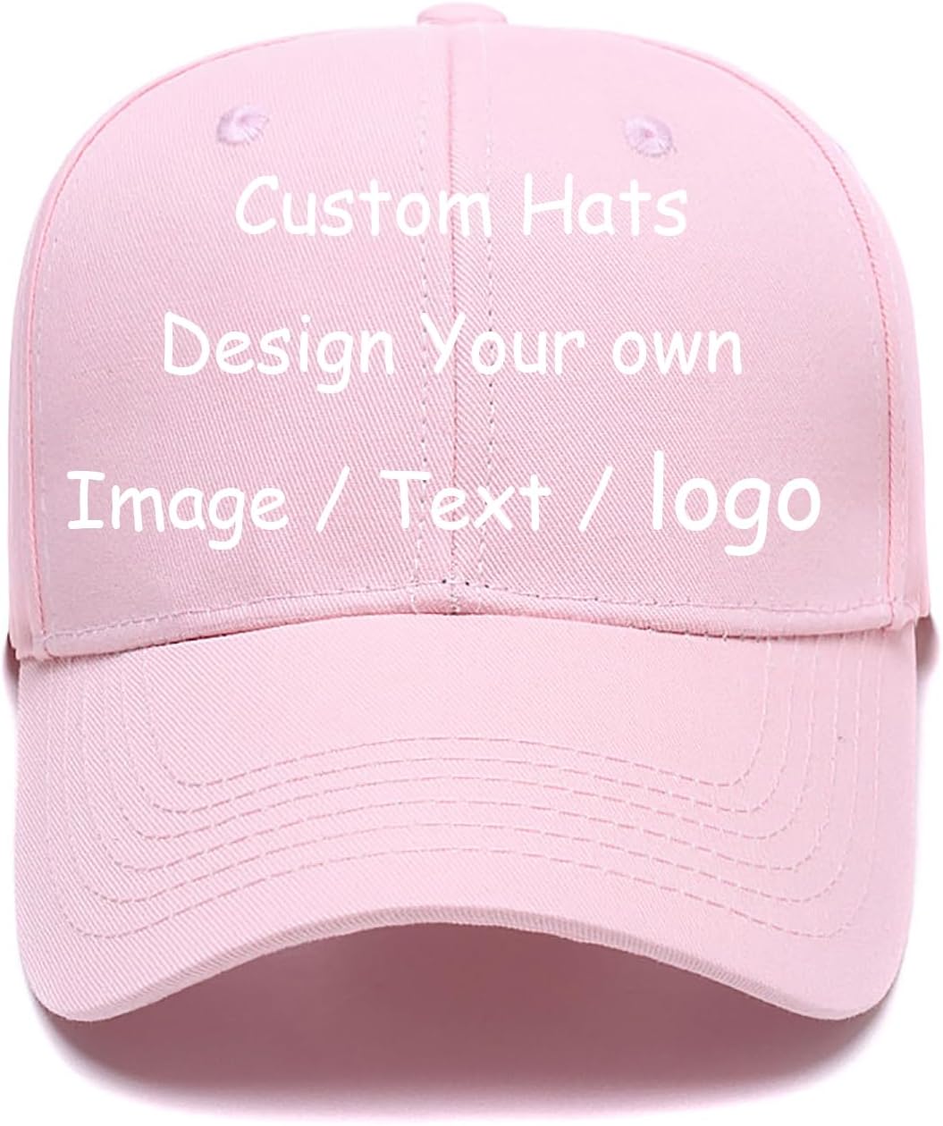 Custom Hats Design Your Own Logo Adjustable Baseball Caps for Running Workouts Personalized Dad Hats Fashion Sports Cap