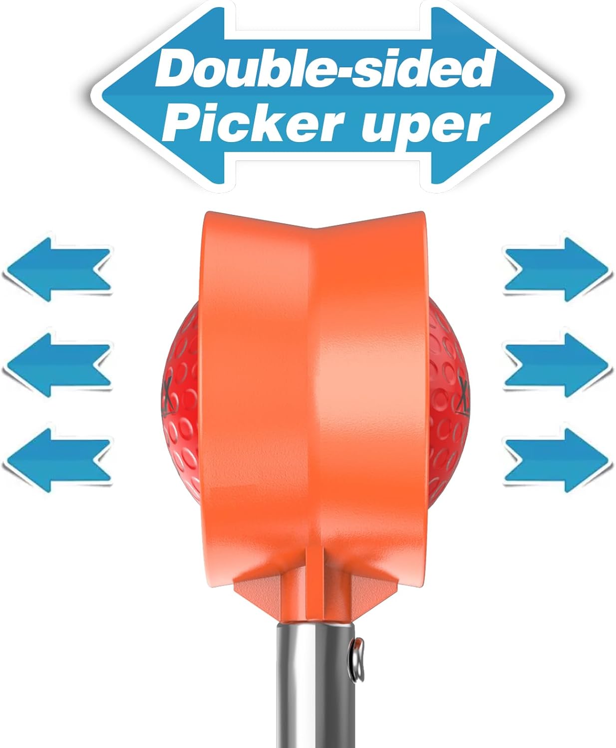 9Ft/12Ft Telescopic Stainless Steel Golf Ball Retriever for Water, High Durability Double Sided Golf Ball Picker Upper, Men's and Women's Golf Accessories Gifts.