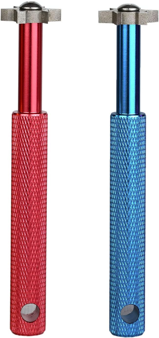 Sword &Shield sports Golf Club Groove Sharpener Tool Golf Club Re-Grooving Cleaning Tool 6-Tip for Optimal Backspin and Ball Control with Wedges and Utility Clubs