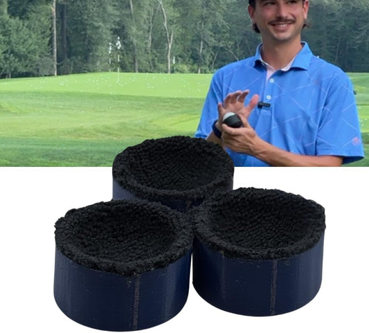 Lunas Ball Washer- 3 Pack - Golf Ball Cleaner for Golf Balls, Golf Cart Accessories for Cleaning Golf Ball, Compact Magnetic Golf Towel Golf Ball Washer for Golfers