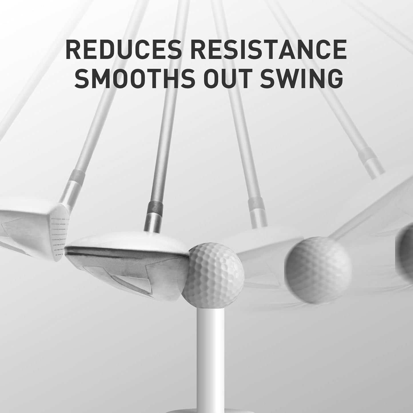 FINGER TEN Golf Rubber Tees Driving Range Value 5 Pack, Mixed Size or 5 Same Size for Practice Mat