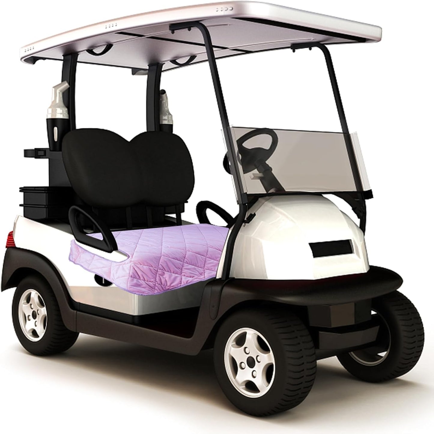 Golf Cart Seat Covers,EZGO Golf Cart Seat Cover, Golf Cart Seat Towel Blanket, Travel Sports Golf Cart Covers for 2-Person Seats Club Car, Golf Cart Accessories for Men. Soft and Comfortable