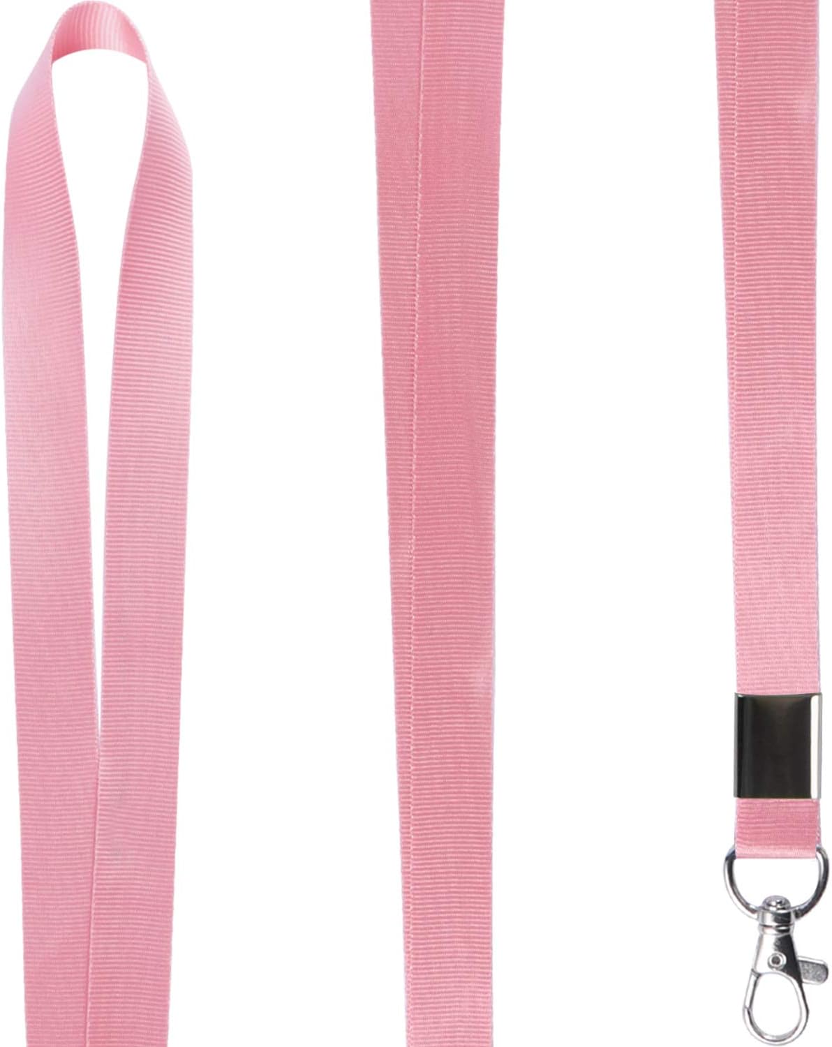 YOUOWO Lanyard for Keys 10 Pack 10 Colours White Royal Blue Black Apple Green Red Pink,Colored Neck Office Bulk Lanyards,For ID Badges Holder Kids Women Cruise