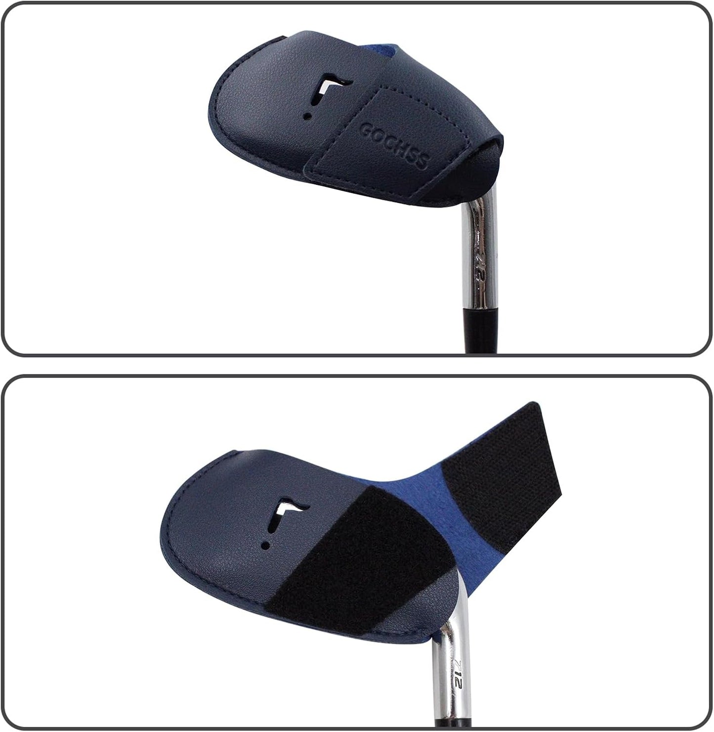 I Golf Iron Headcovers 10pcs PU Fit Both Right-Handed Clubs Golf Club Protector for Titleist Callaway Ping Taylormade Fit More Brands Golf Iron.