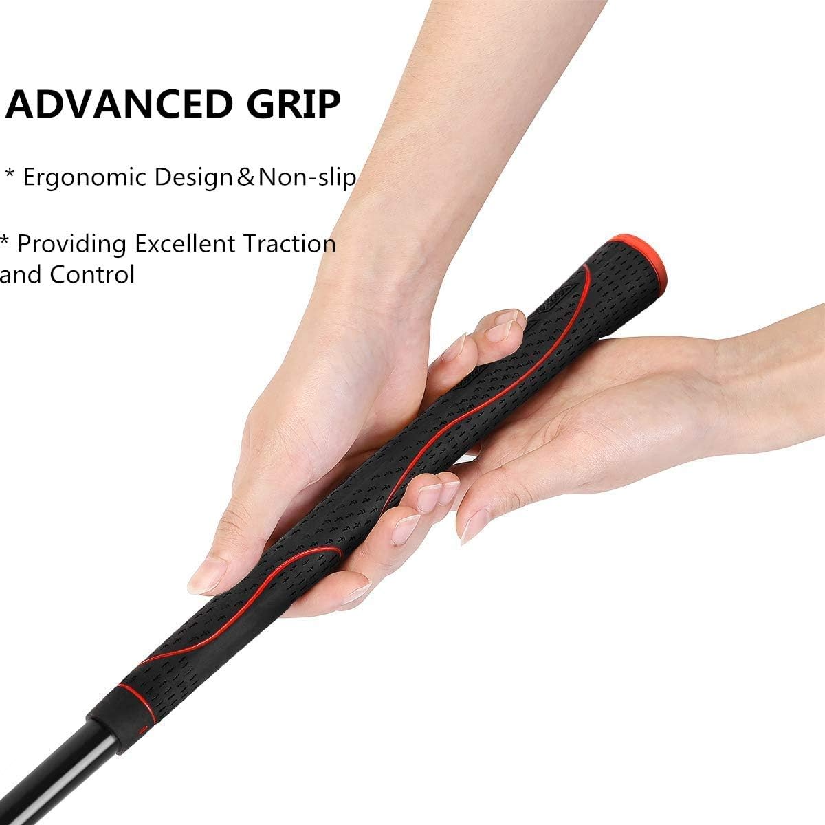 Golf Swing Trainer Aid 48"/40" Warm-Up Stick for Strength Flexibility Tempo Training Golf Practice Aid with Weighted Head Swing Corrector for Men Women