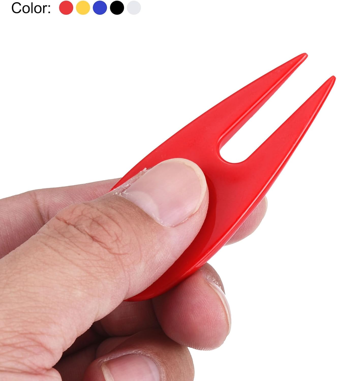 PATIKIL Golf Divot Repair Tool, 10 Pack Plastic Golf Mark Repair Tool Ball Marker Bulk for Golfer, 5 Colors