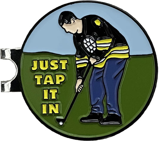 Balanced Co. Funny Golf Hat Clip with Enamel Magnetic Ball Marker