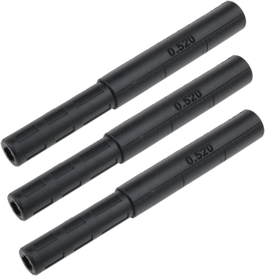 yukata Golf Shaft Extension Putter Shaft Extension 0.52“ - 0.59" Golf Club Extensions Golf Club Shafts for Iron/Wood Golf Repair Black 3PCS