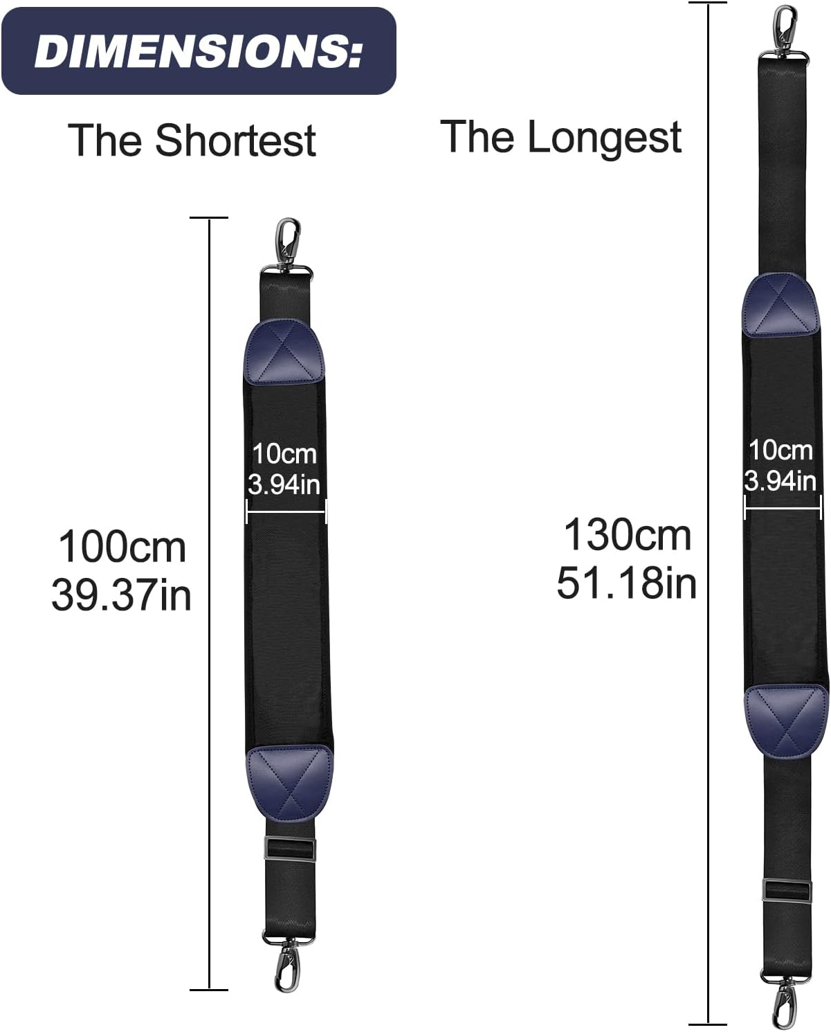 barudan golf Bag Strap Replacement Universal Single Shoulder Strap fits for All Brand Golf Bags