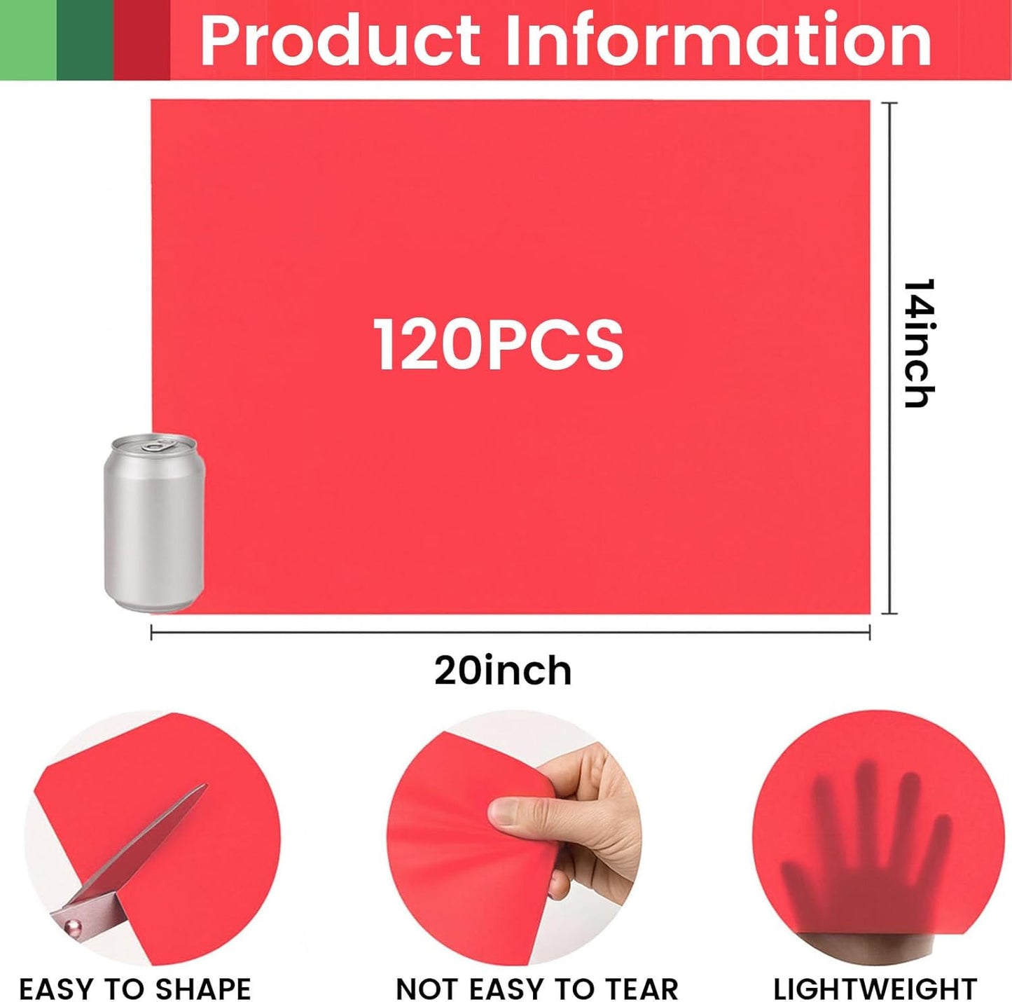 Shindel 120 Sheets Tissue Paper for Gift Wrapping, 20x14 Inch Christmas Tissue Paper for Gift Bags Christmas Presents Holiday Crafts