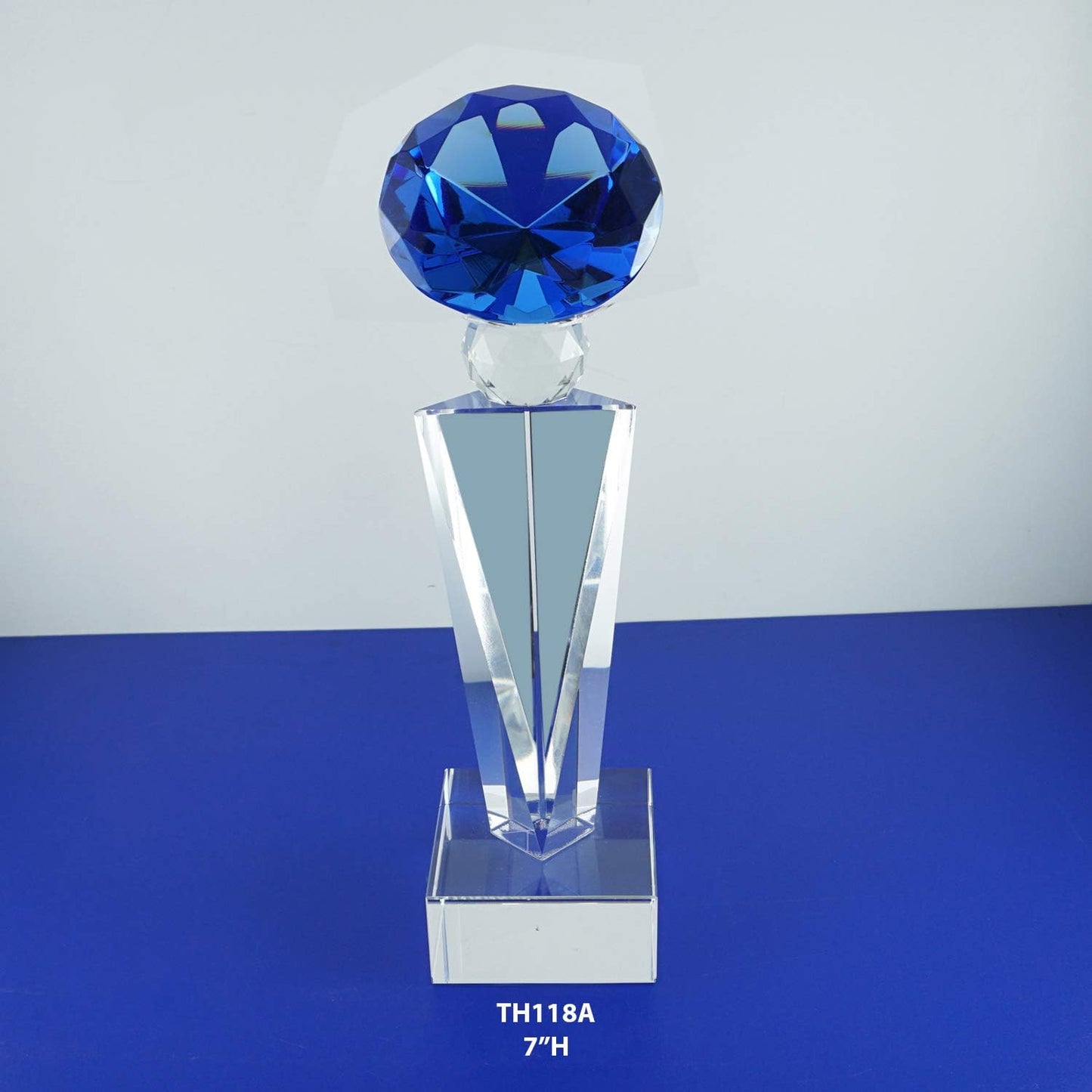 Optical Crystal Glass Diamond Trophy Awards Recognition Achievement Reality Personalized Custom Laser Etched Engraving Trophy
