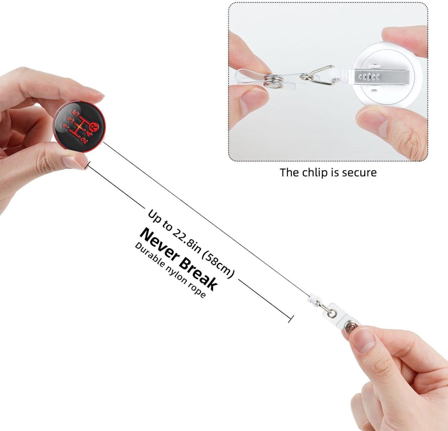 Racing Car Badge Reels Retractable Badge Holder with Clip for Id Name Tag Office Worker Student Teacher Nurse Doctor