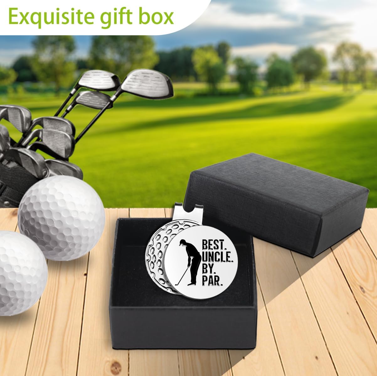 Best Dad by Par Golf Ball Markers, Men's Golf Accessories, Birthday Retirement Golf Gifts for Dad Husband Grandpa