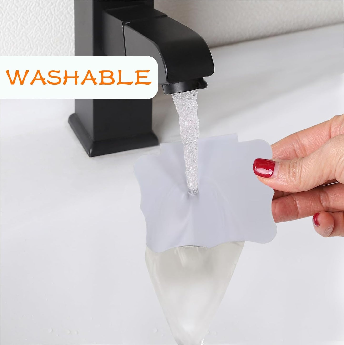 Basket Labels Clip, Include 20 Kitchen Clip Label Holder Removable PVC Bin with 2 Chalk Marker for Basket Pantry Organization -White