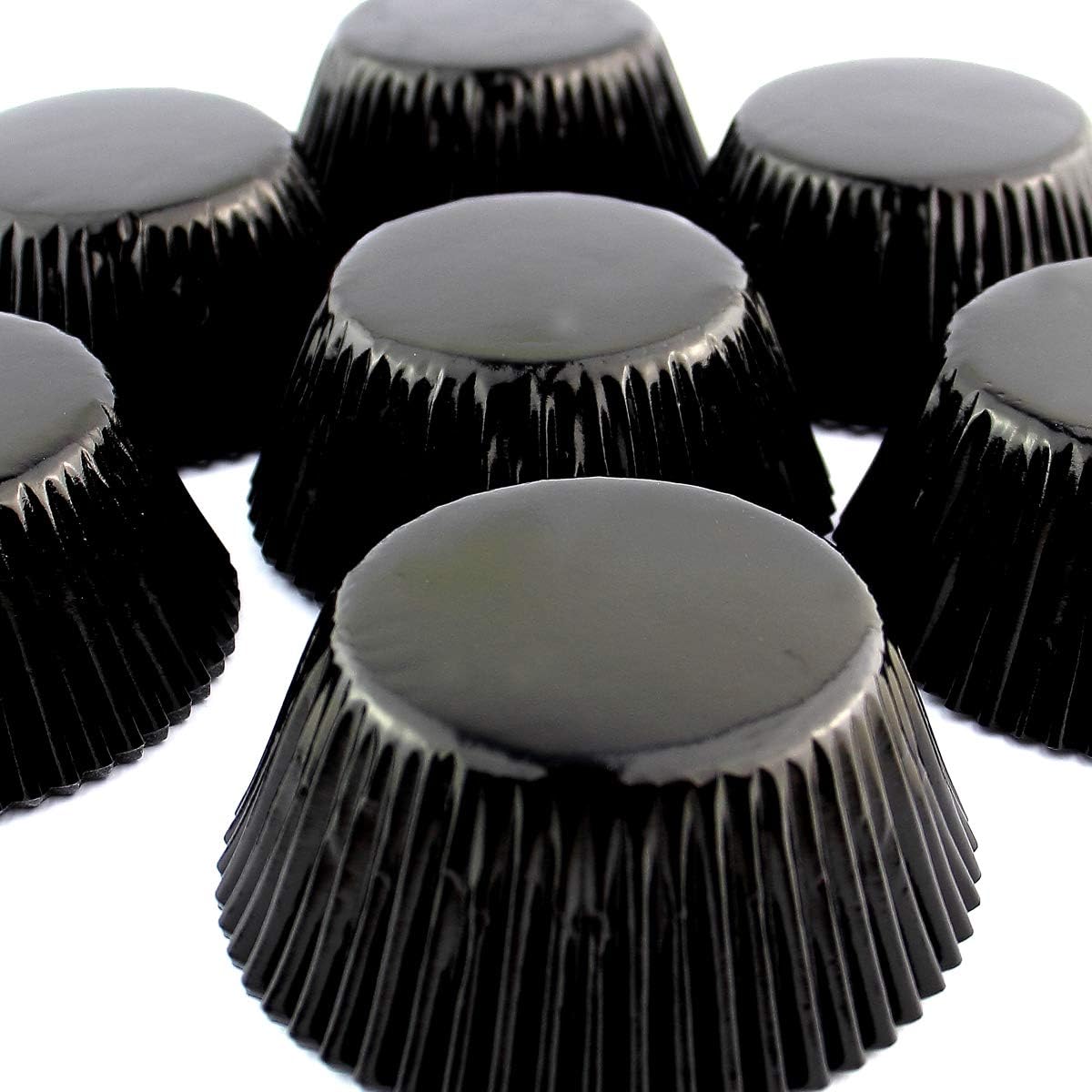 Eoonfirst Black Foil Cupcake Case Liners New Year Baking Muffin Paper Cups 200 Pcs