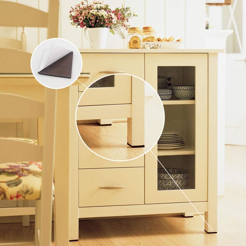 YELANON Non Slip Furniture Pads - 12 pcs 3”Square Furniture Grippers, Non Skid for Furniture Legs, Feet Furniture Feet, Anti Slide Furniture Hardwood Floor Protector for Keep Furniture in Place