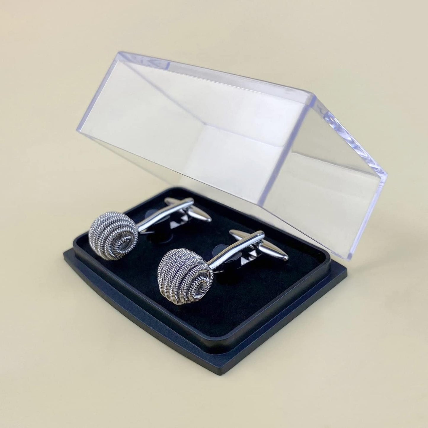 S&W Wedding Cufflinks for Men Cuffs with Gift Box Business for Tuxedo Shirts