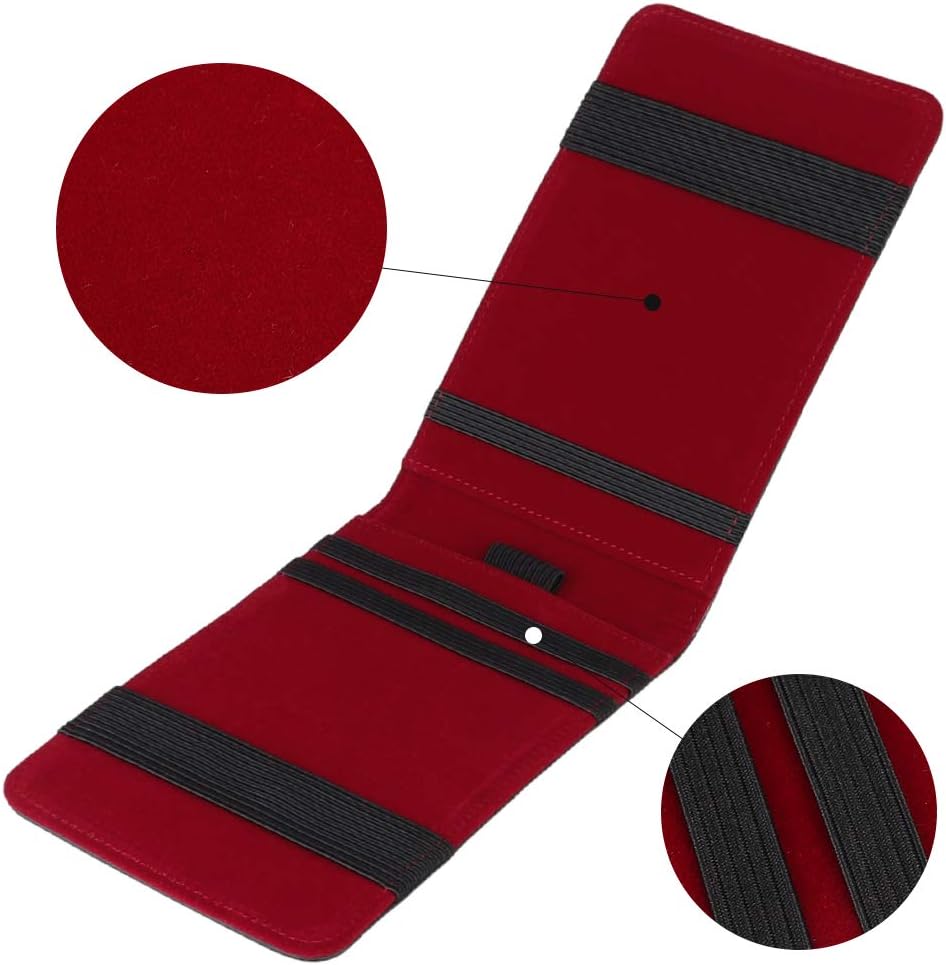 Golf Scorecard Holder & Yardage Book Cover, Golf Accessories Black Premium Leather Yardage Book Holders Cover