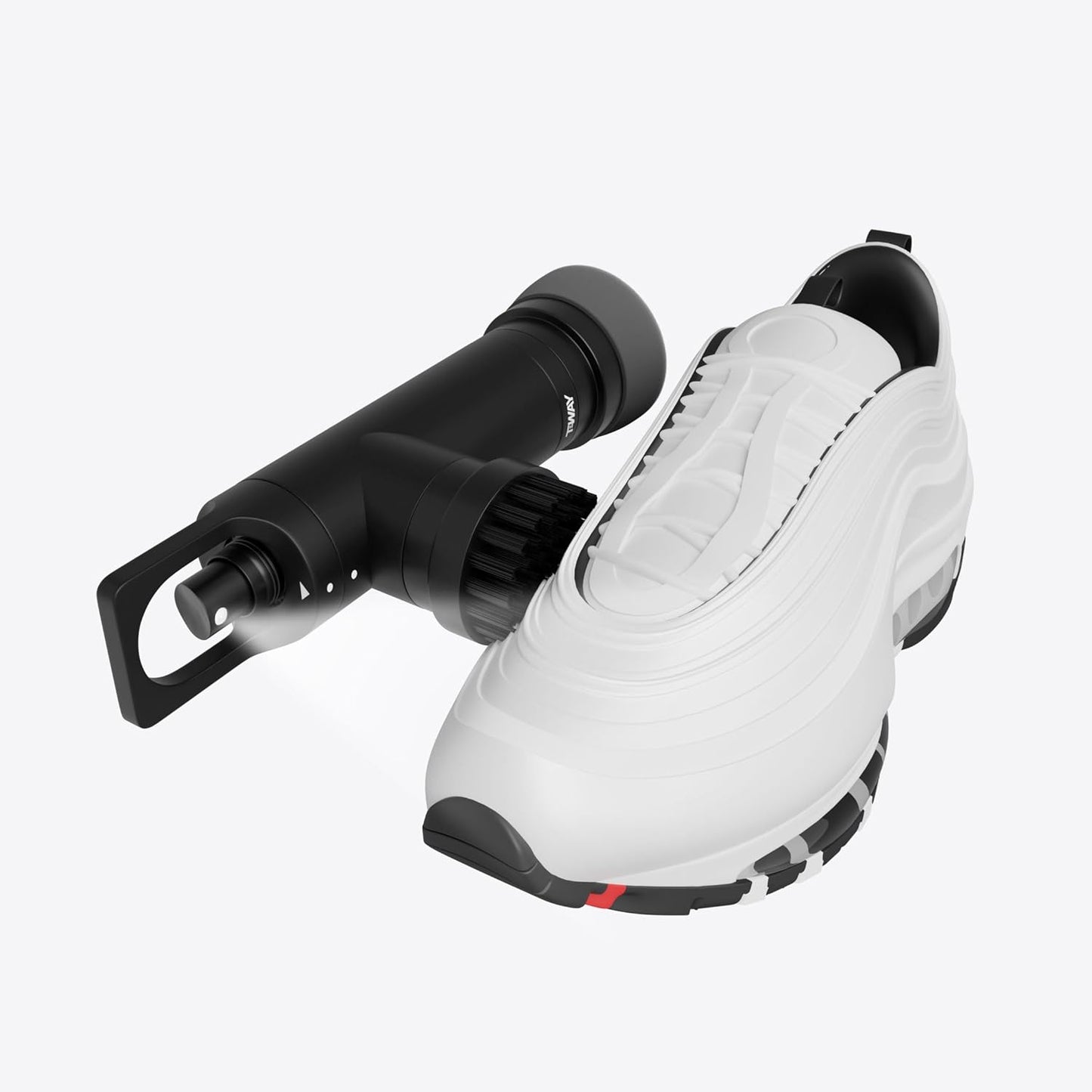 Golf Club Brush Cleaner with Water Spray Bottle and Sponge - Clean Golf Clubs Golf Balls Shoes All at Once - Heavy Duty - Golf Cleaning Device - Golf Accessories- USA Company (Matte Black)