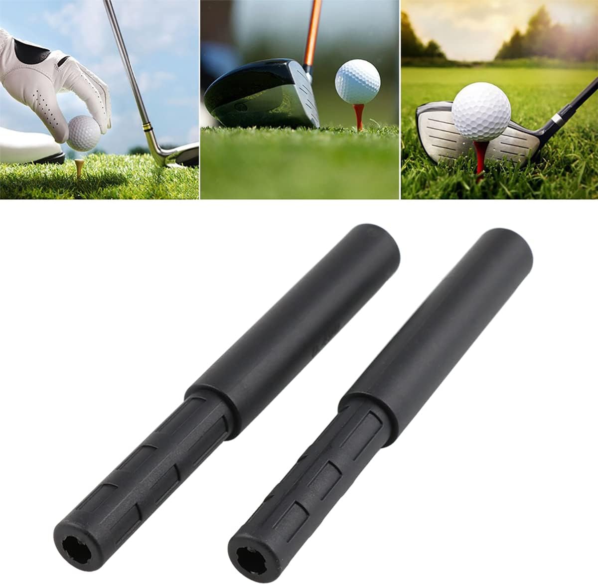 AYLIFU 0.49" - 0.595" Golf Club Extension Rod Club Shaft Extension Rod Extension Rod for Iron Wood Putter (2pcs)
