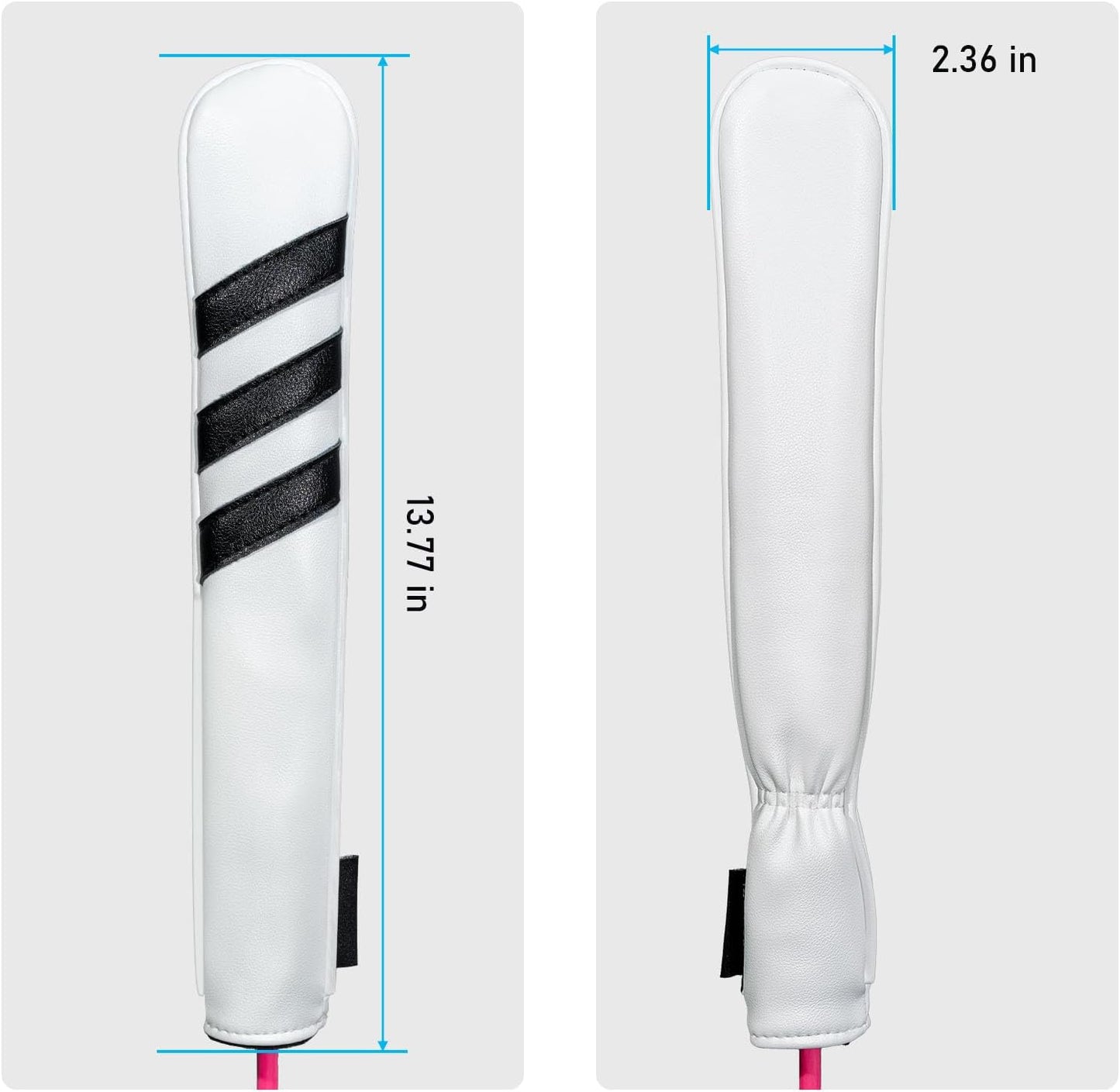 Golf Club Head Covers - 4pcs or 1pc Golf Accessories Club Covers Set for Woods and Driver Fairway Hybrids with Interchangeable Tags