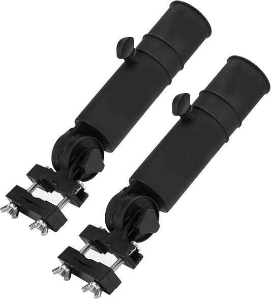 Golf Cart Umbrella Holder Mount, Adjustable Umbrella Holder for Golf Push Cart, Universal Golf Trolley Umbrella Holder Clamp Stand for Fishing Beach Chair Stroller Wheelchair