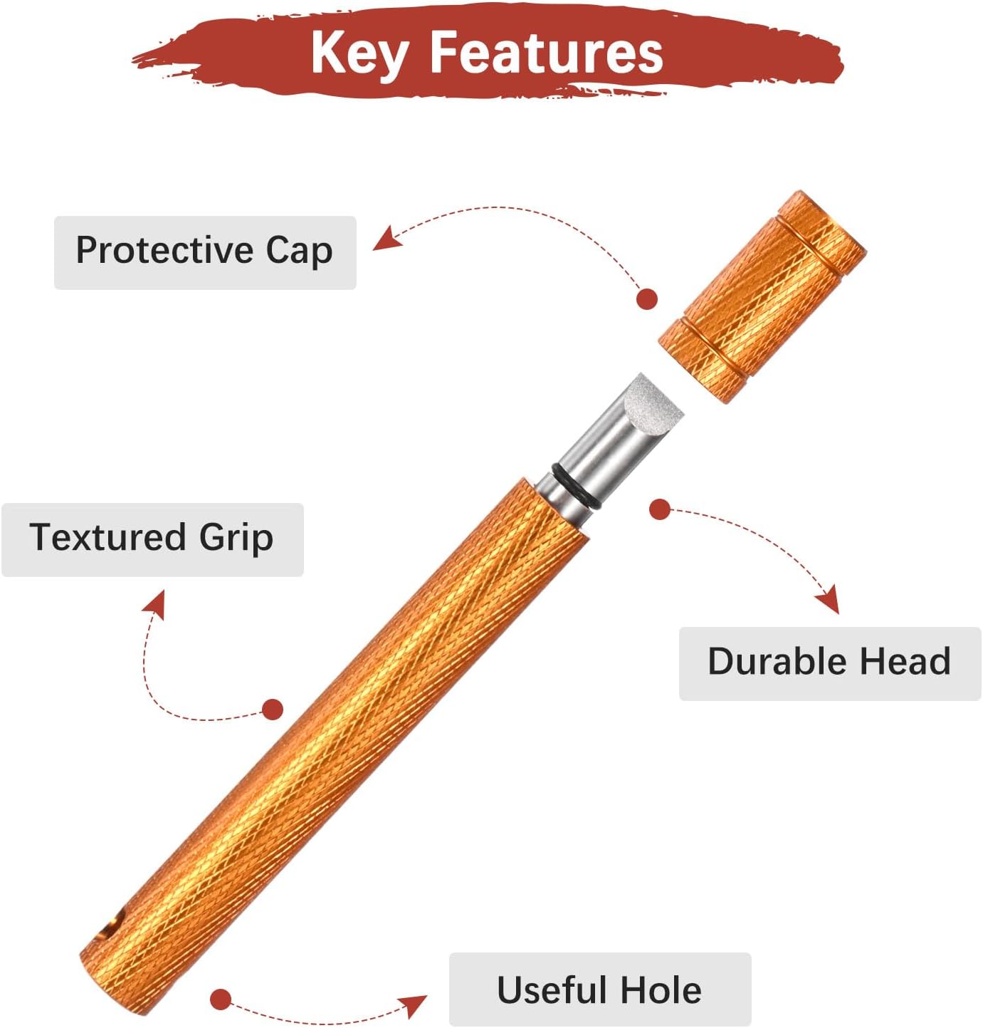 Golf Groove Sharpener - Golf Club Groove Cleaner Generate Optimal Spin Use for Wedges & Irons