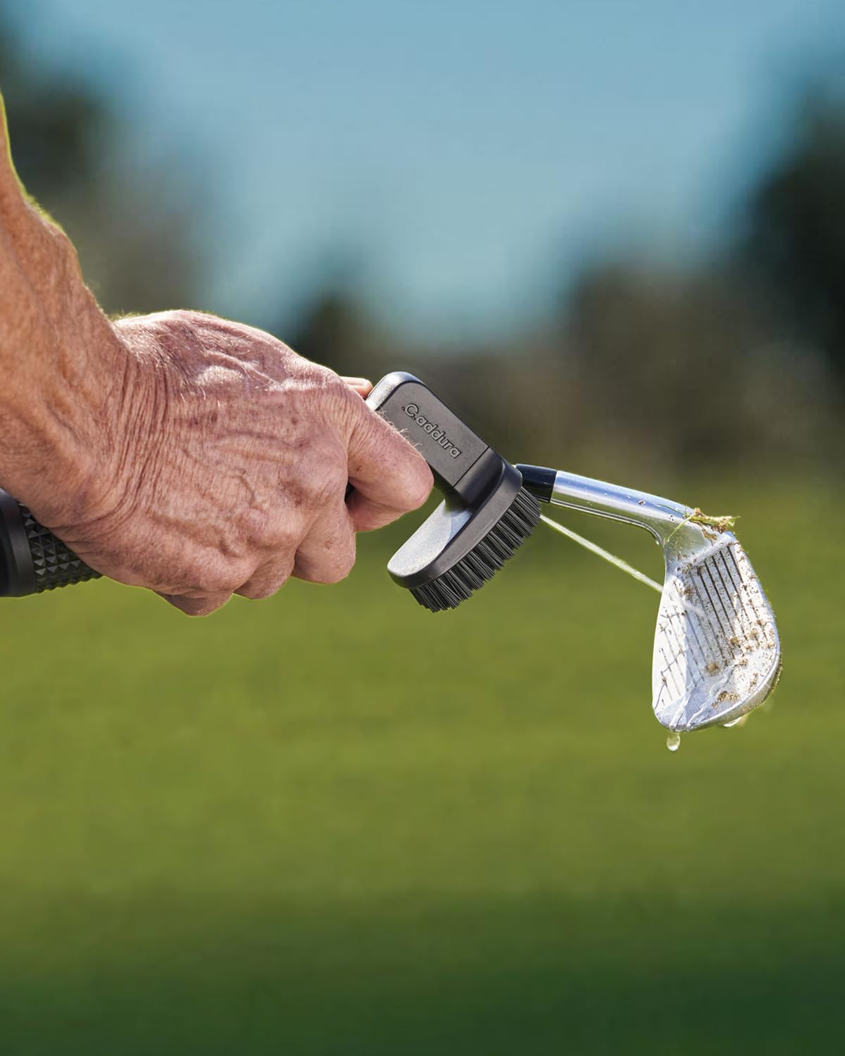 Golf Club Brush Cleaner, Spray Bottle, 80ml, Anti-Leak Design, Ergonomic Grip, Heavy-Duty Nylon Bristle, Golf Accessories