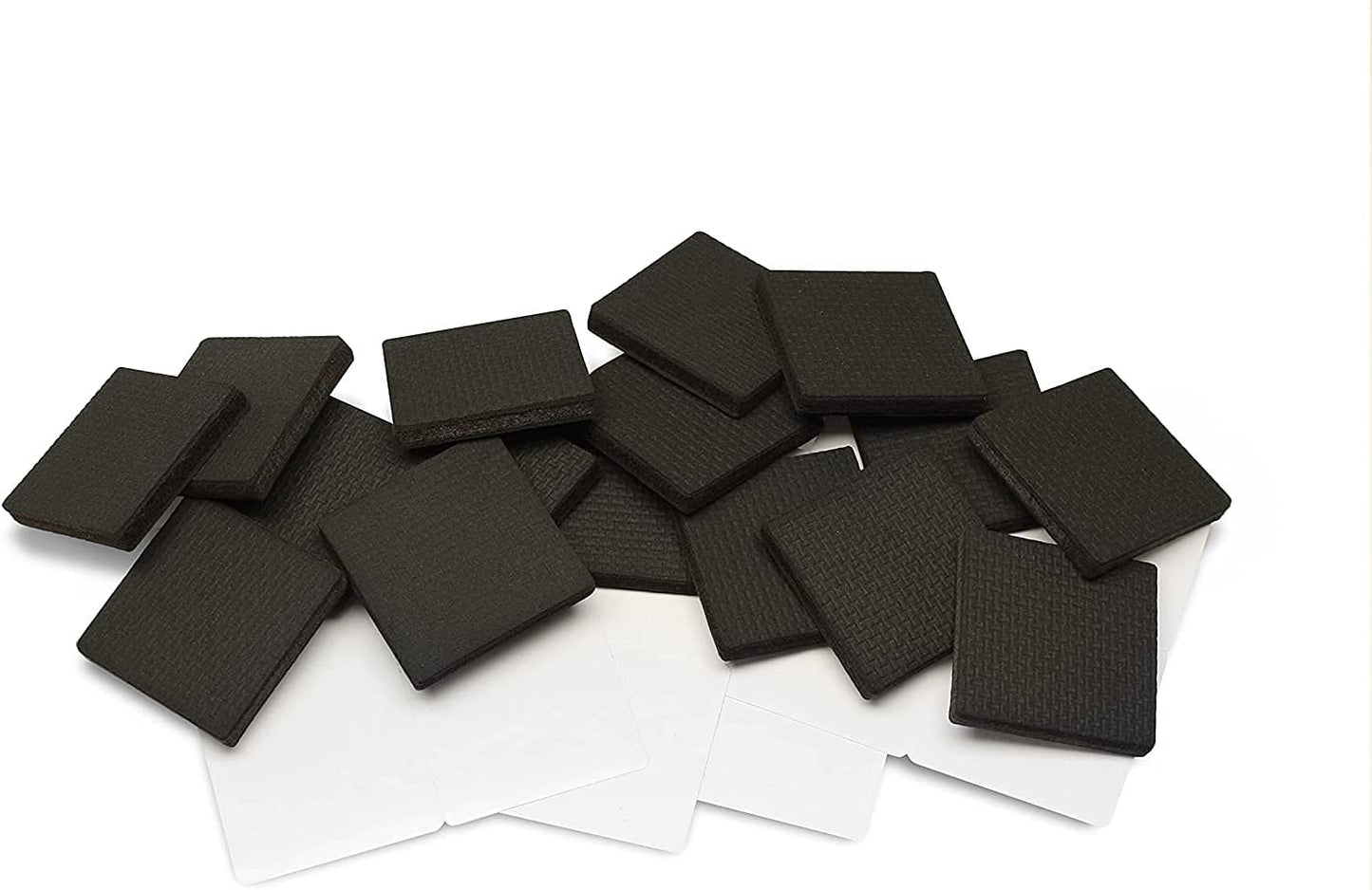 GorillaPads Non Slip Furniture Pads/Floor Gripping Pads (Set of 16 Grips) 2 Inch Square Floor Protectors for Under Furniture, Black, CB142-16