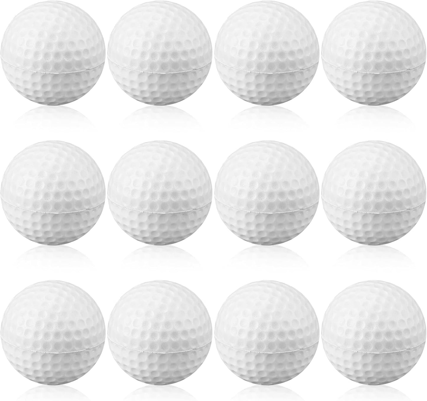 12 Pcs Foam Golf Practice Balls Soft Foam Balls for Golf Practice Realistic Feel and Flight Sport Training