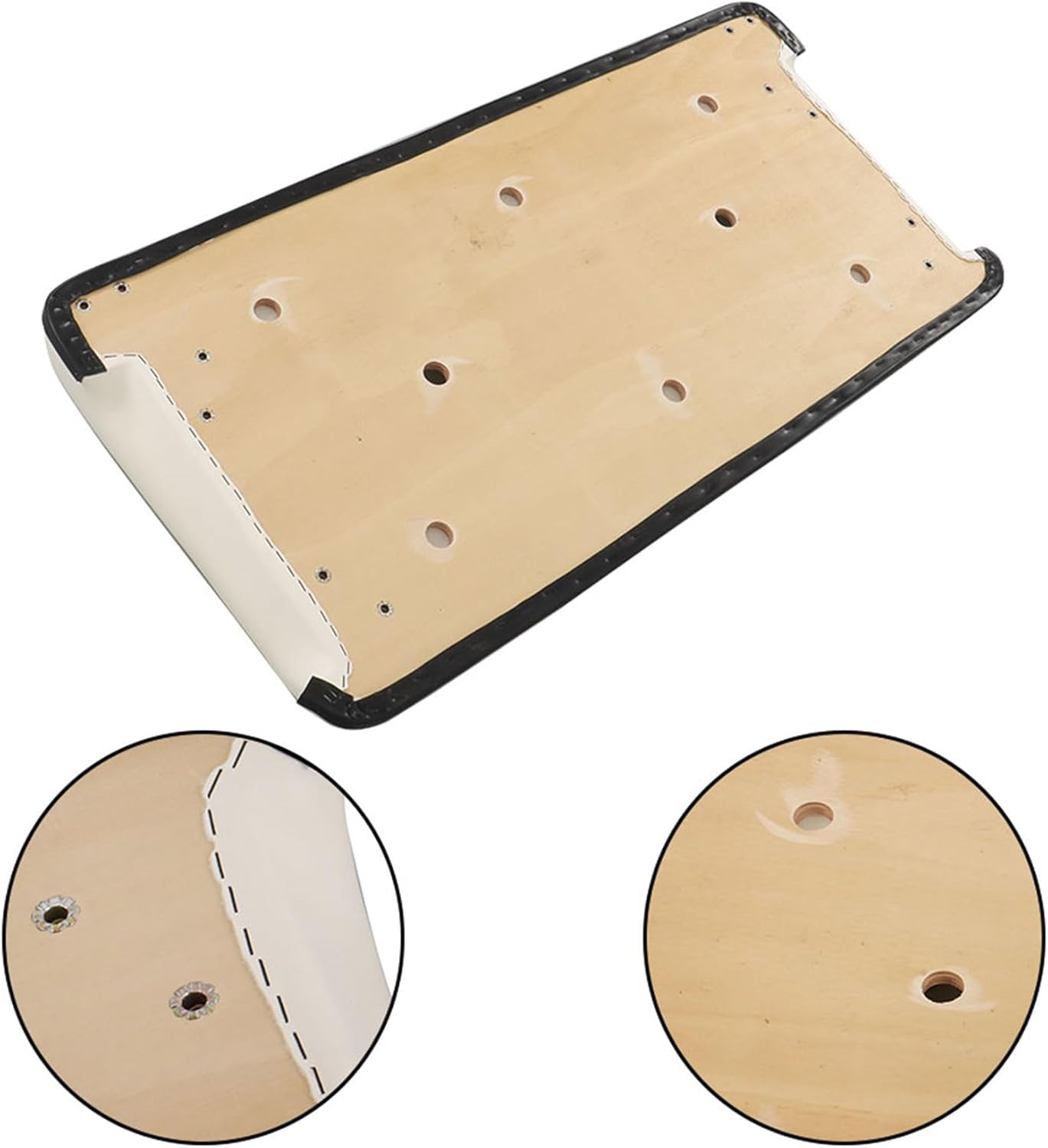 GXYWADY White Front Seat Bottom Cushion Assembly Replacement for Club Car DS 1979-2000.5 Golf Cart