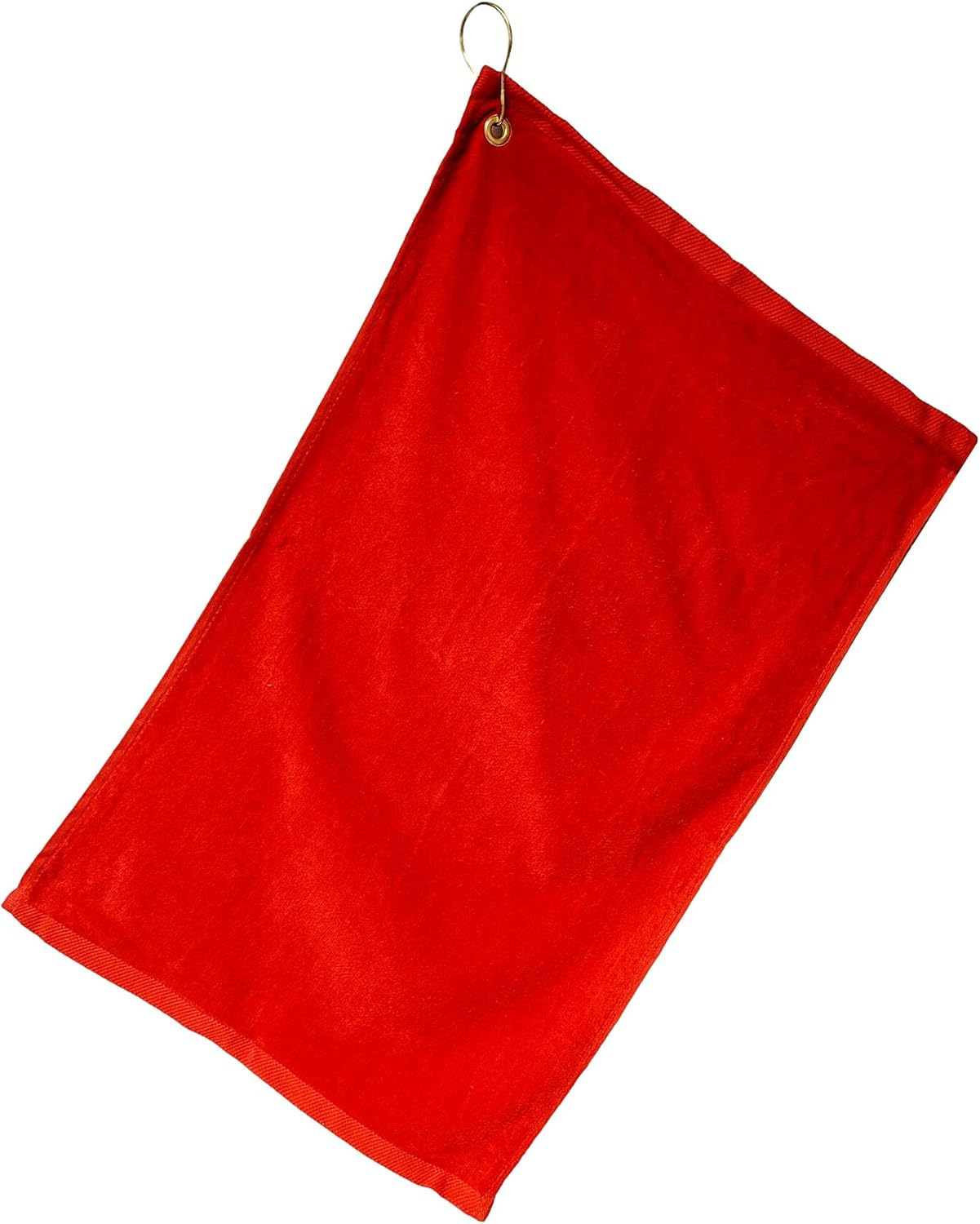 Cotton Golf Bag Towel with Clip (Red)