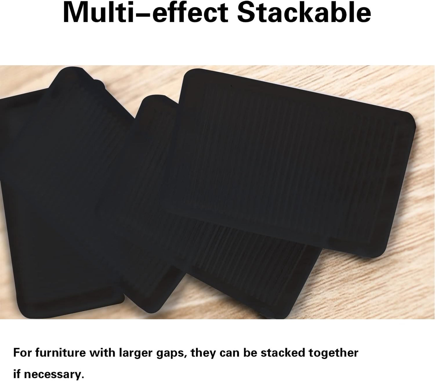 8 Pcs Black Wedges, Shims for Leveling Furniture, Plastic Hard Plastic Wedge Shim, Table Leveler Wedge, Rubber Type Texture Levelers, Perfect for Home, Uneven Door, Floor, Toilet (Mini Thin)