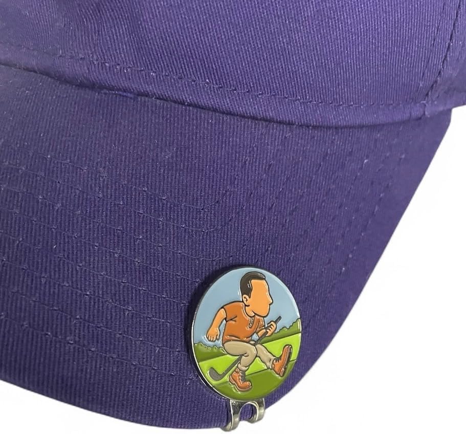 Balanced Co. Funny Golf Hat Clip with Enamel Magnetic Ball Marker