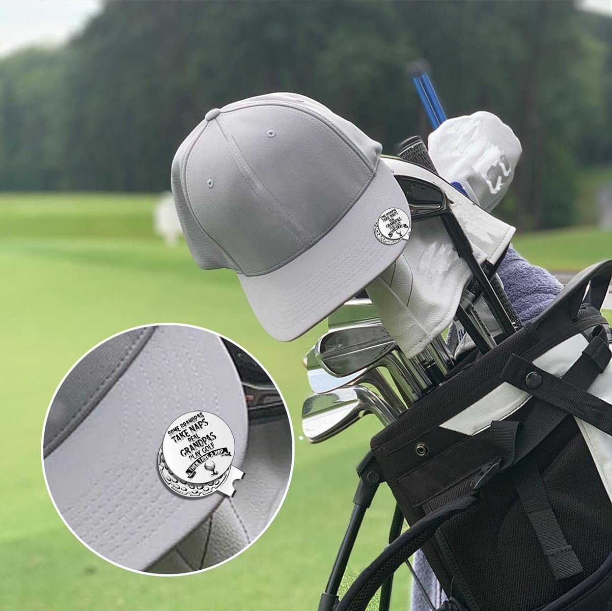 Best Dad by Par Golf Ball Markers, Men's Golf Accessories, Birthday Retirement Golf Gifts for Dad Husband Grandpa