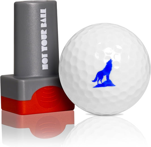 ZEETY Golf Ball Stamp, Golf Ball Stamper, Self-Inking Golf Ball Stamp Marker to Identify Golf Balls, Golf Gift Golf Accessories for Men and Women Golfers