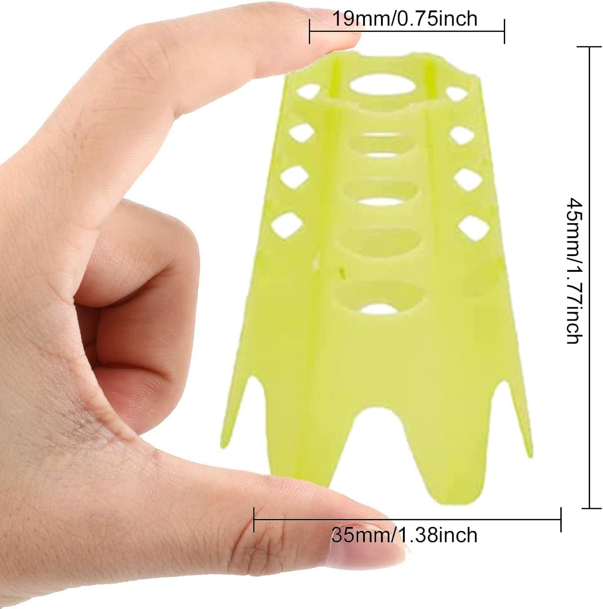 Plastic Golf Tees, 24Pcs Golf Simulator Tees for Home, Outdoor Indoor Golf Tees Simulator Practice Training, Golf Mat Tees for Winter Turf and Driving Range (24pcs Yellow)