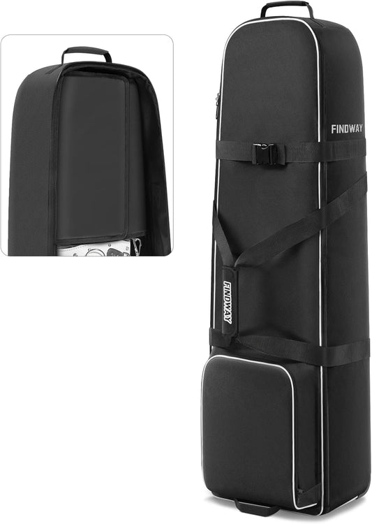 Findway Golf Travel Bag, Golf Travel Bag for Airlines with Wheels, 900D Heavy Duty Polyester Oxford Soft-Sided with Club Protection Liner, Universal Size